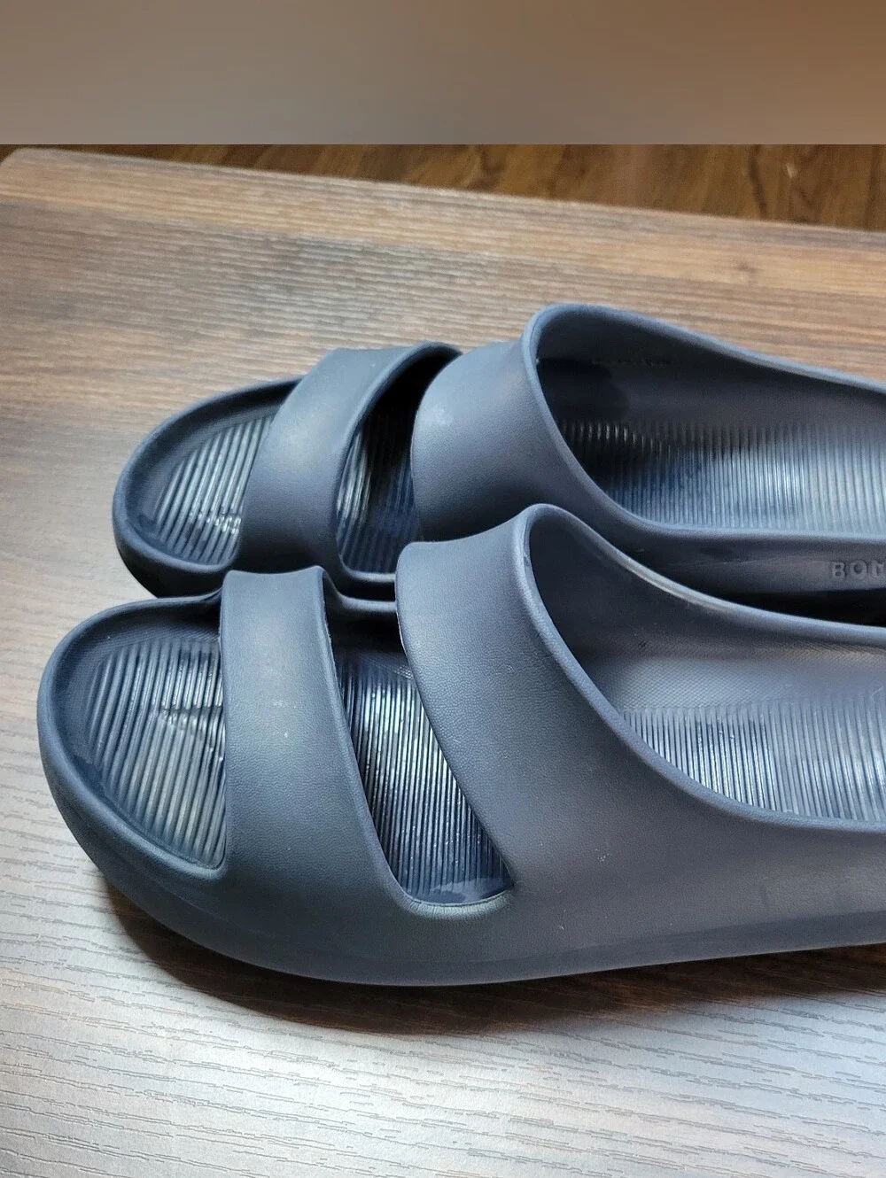 Bombas Friday Slides Navy Blue Men Size 10 Gym Leisure Comfort Lightweight